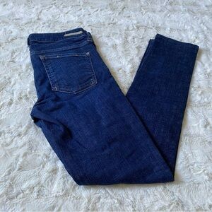 Pilcro and the Letterpress Anthropologie Women's Blue Stet Skinny Jeans Size 26